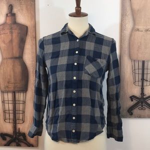 Aeropostale Two toned Blue Plaid Fannel